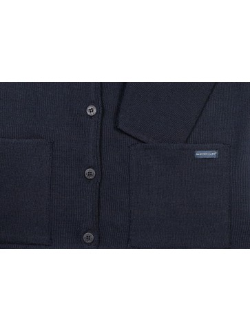 bERNIC marine round jacket - 50% wool straight cut, patch pockets.