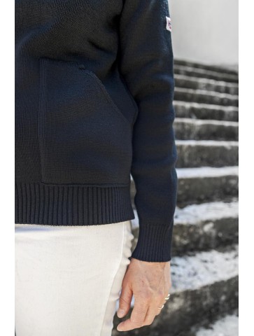 gWENN single hooded jacket - 50% wool comfort fit