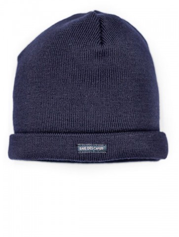 Navy blue adult marine hat - 100% wool
