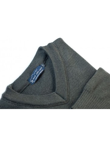 FAOUET Col V Brown - 100% Wool Comfort Cup