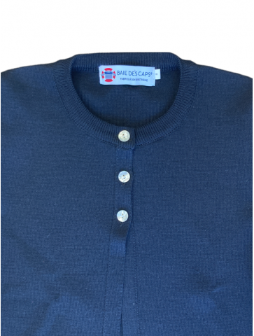 Round neck jacket MAELIS Navy blue - 50% wool