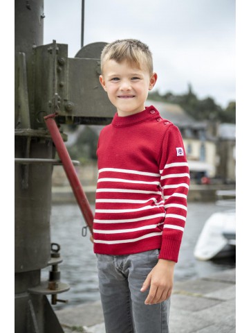 The Red Briac / Ecru - sailor sweater - 50% wool