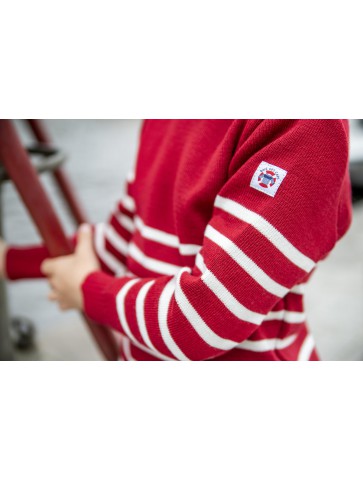 The Red Briac / Ecru - sailor sweater - 50% wool