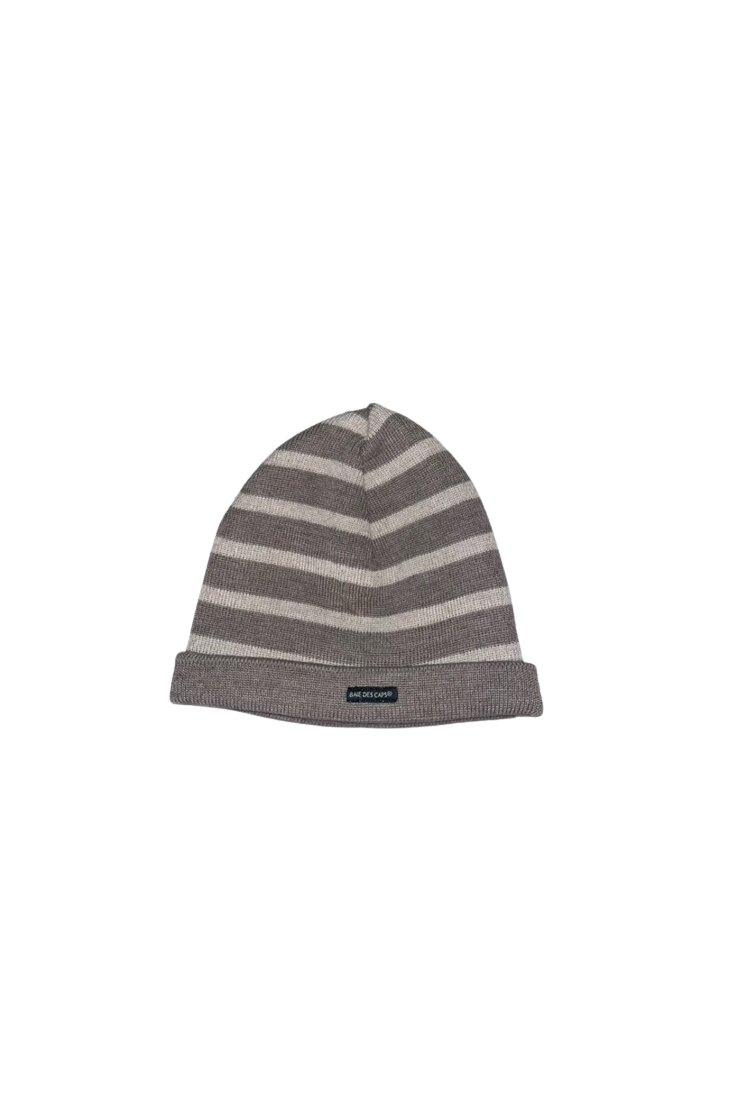 Taupe / beige adult sailor hat - 50% wool
