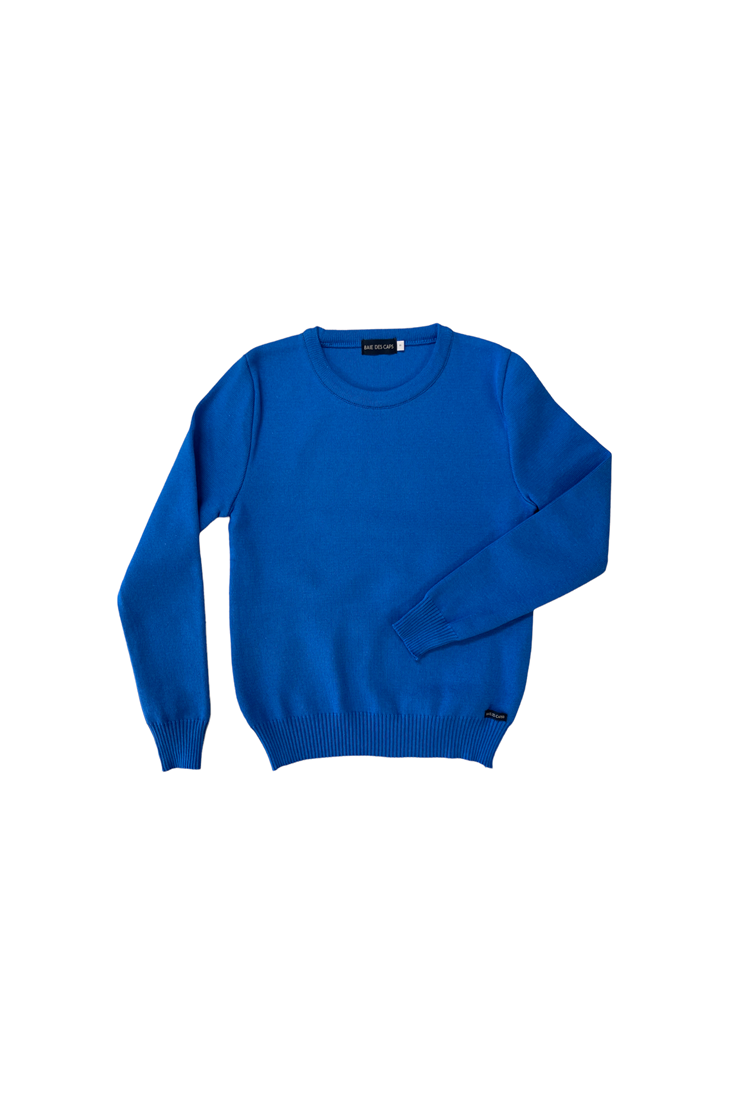 MAEL azure round neck sweater - 50% cotton