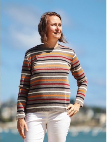 Pull col rond MULTICO - 50% laine coupe confort