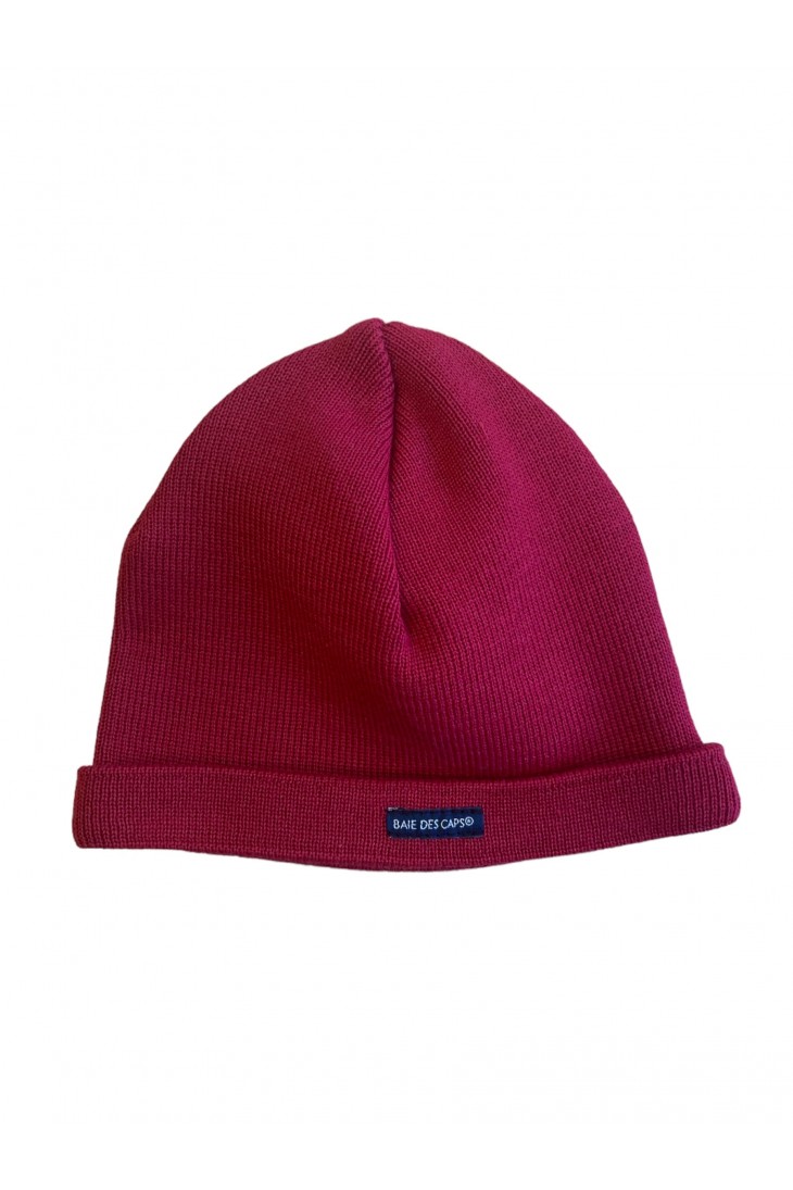 Red child marine cap - 50% wool