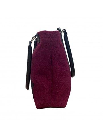 Handbag LAINE BOUILLIE with handles Rubis - Coter