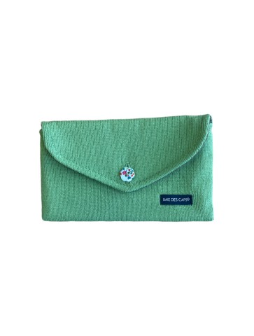 Green pouch closed