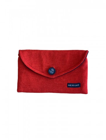 Red pouch closed
