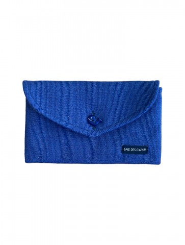 Blue closed pouch
