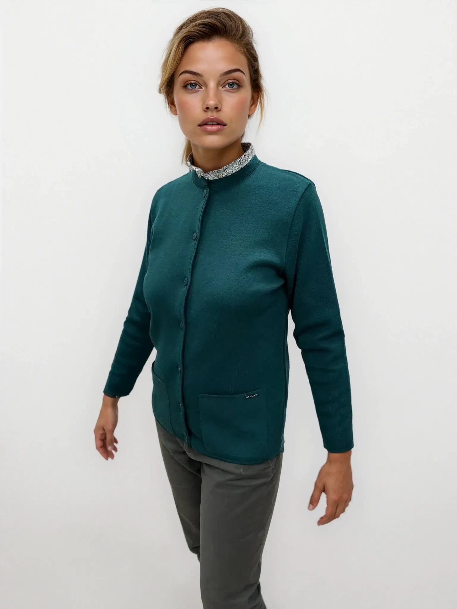 Gilet col rond "Bernic" 50% laine