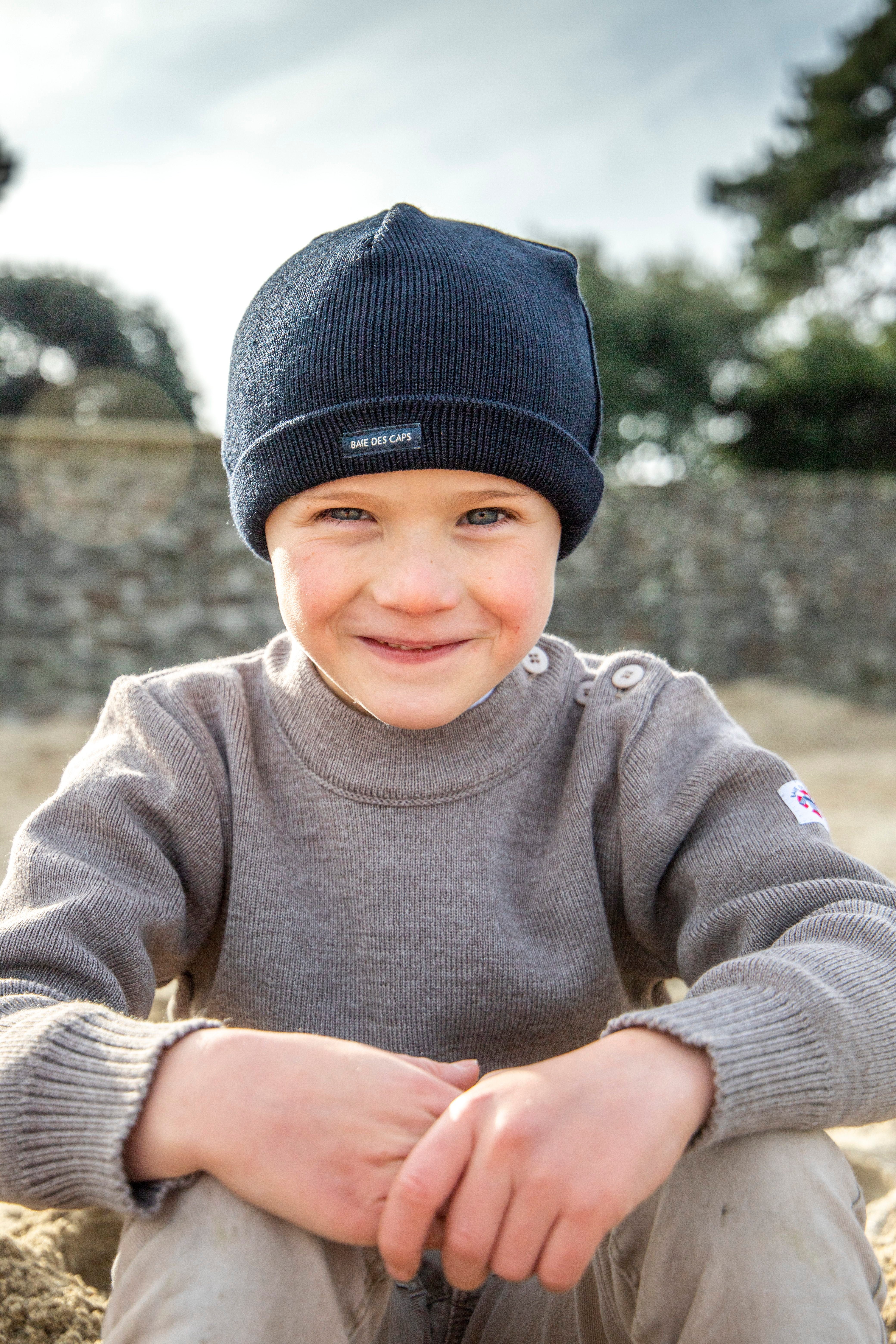 Bonnet marin enfant laine mélangée