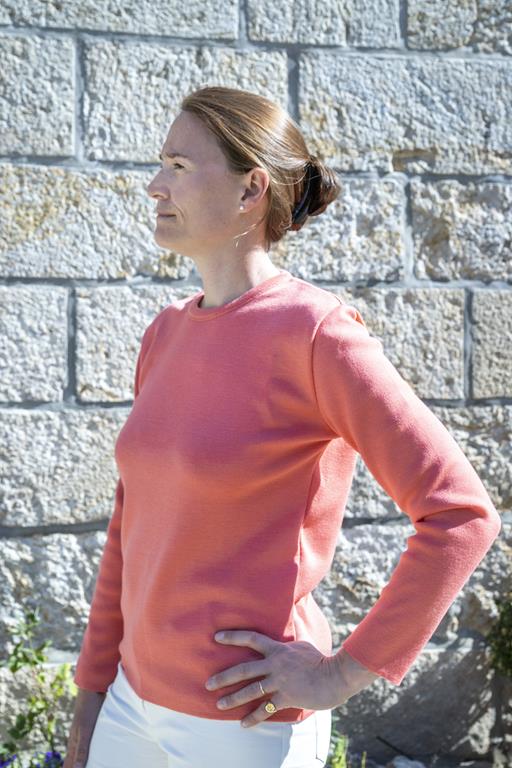 Pull col rond "Caraibe"