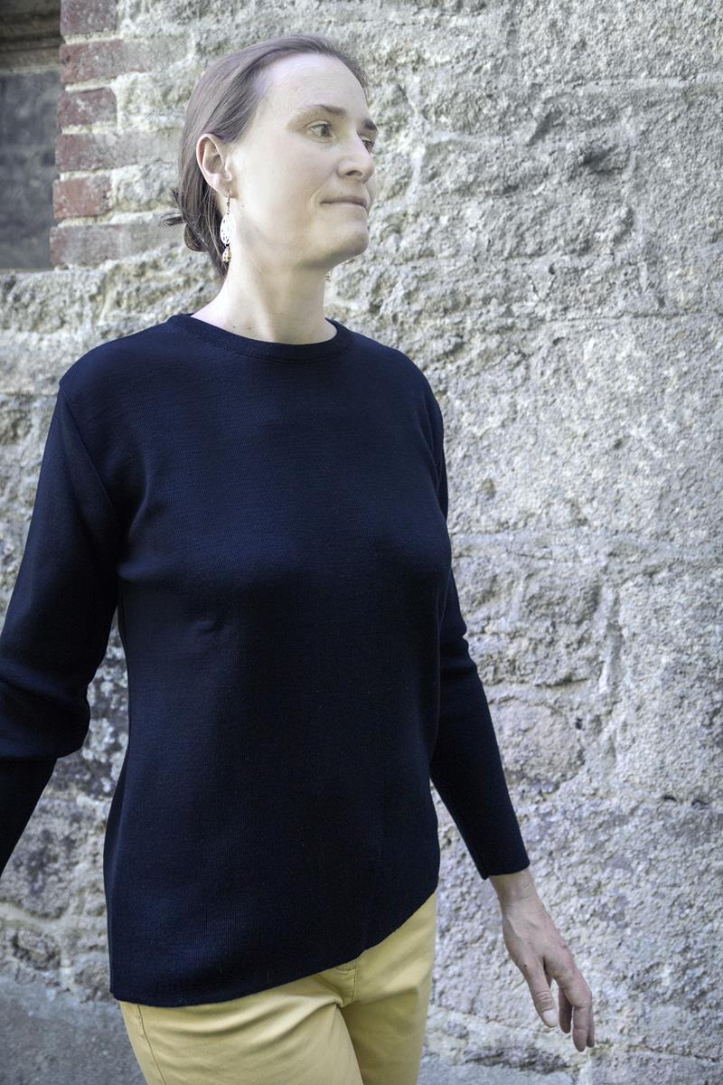 Pull col rond "Caraibe"