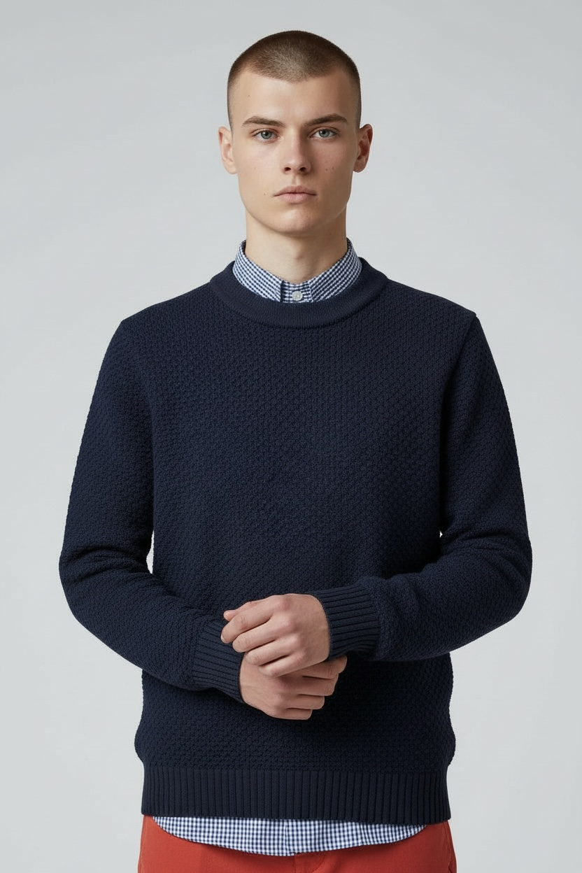 "Fanch" round neck sweater