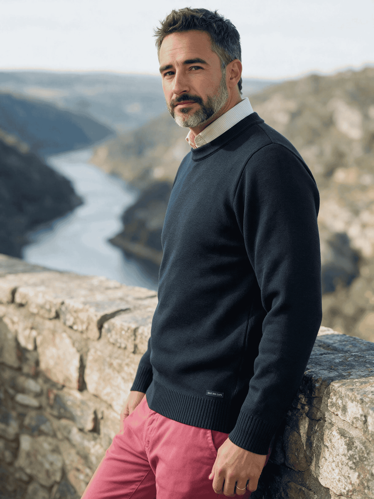 Pull col rond "Faouet" 100% laine vierge