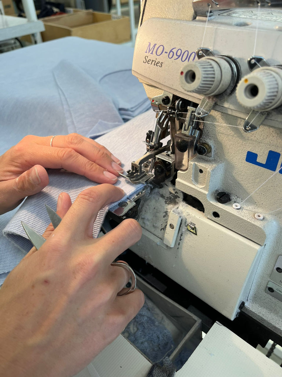 Montage du pull Roscoff, assemblage des épaules