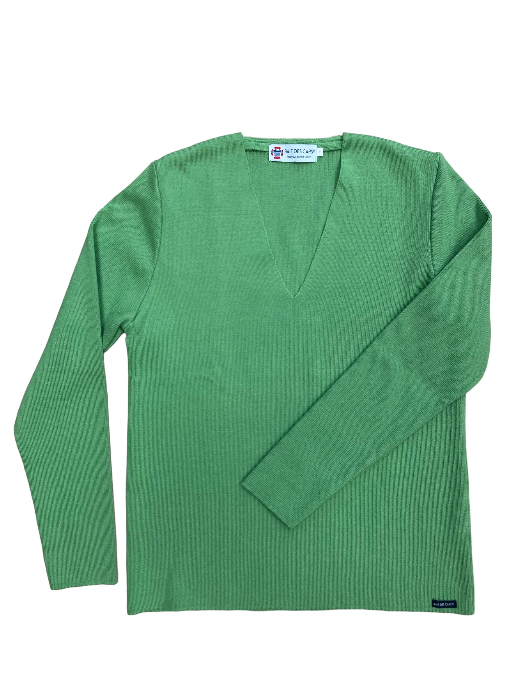 Pull col V "Marie Galante" 50% coton