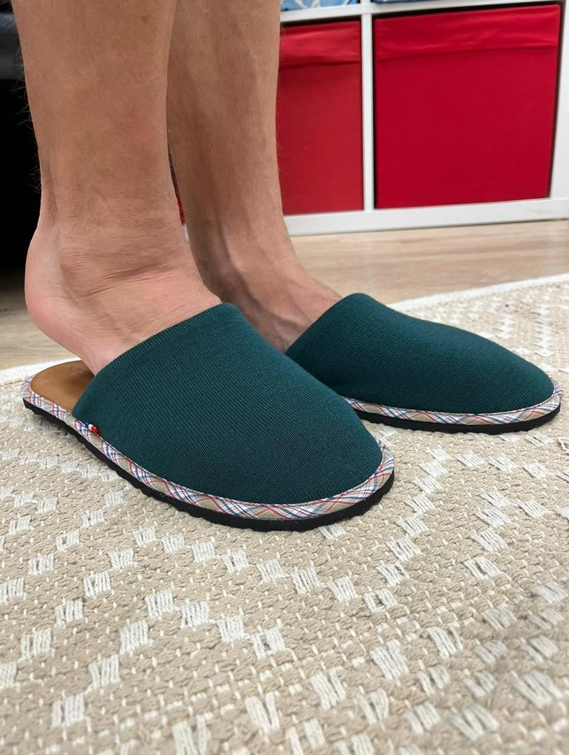 Mule upcyclee unisexe marine