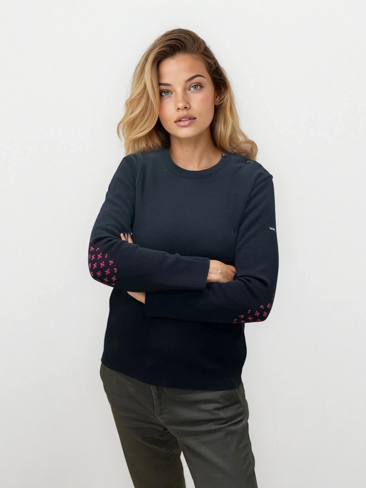 Pull marin "Pen Lan" Lys - 50% laine