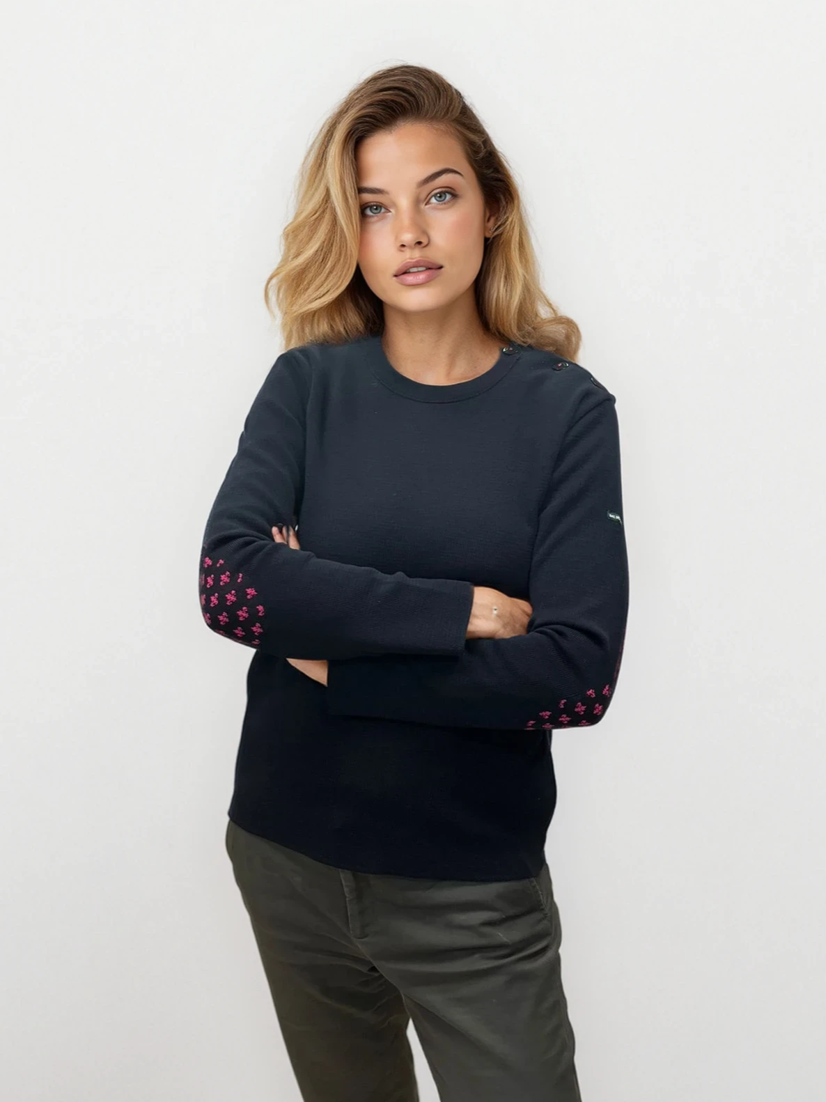 Pull marin "Pen Lan" Lys - 50% laine