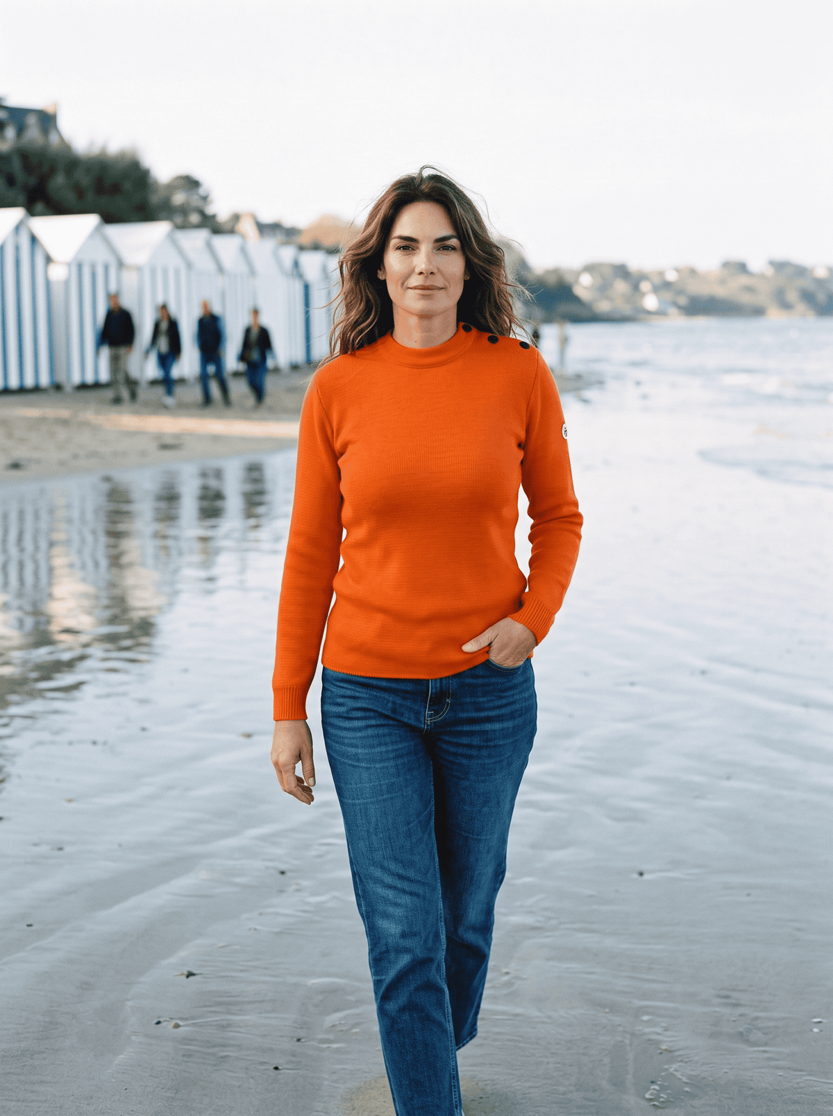 Pull marin femme Petit Erquy 100% laine vierge Bretagne