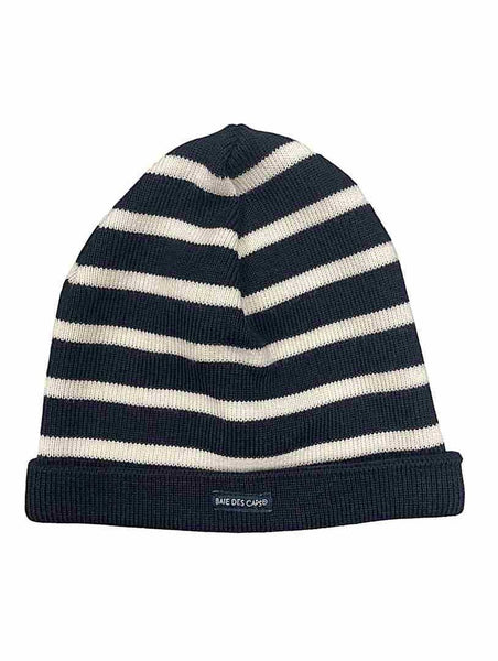 Bonnet Marin En Coton Bleu Marine Rayé Blanc - Rue De La Marine - Neuf Avec étiquettes