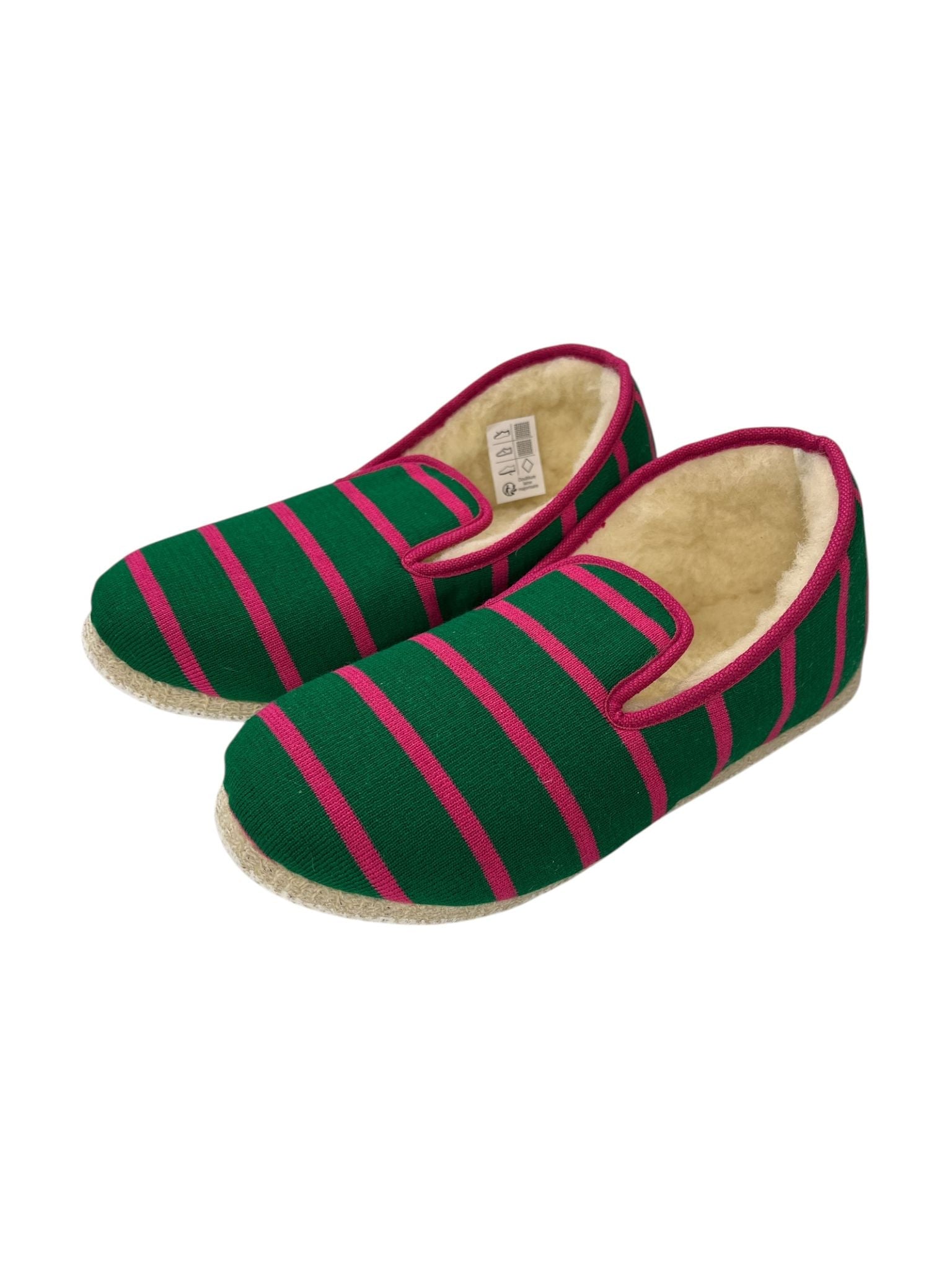Charentaises "Enora" Vert/Fuschia - Baie des Caps