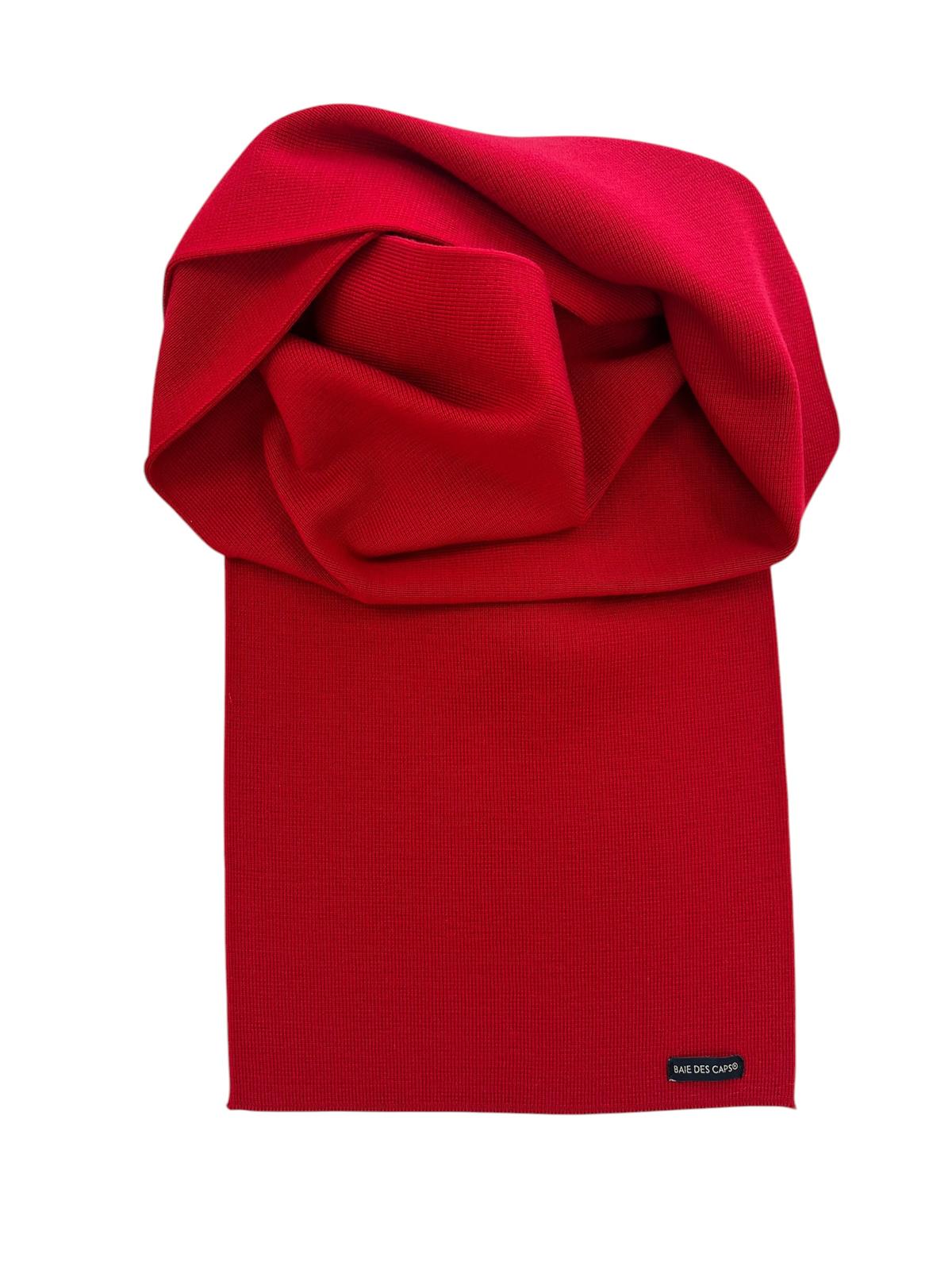 Écharpe unie 100% mérinos Ebihens, tricot fin, taille adulte, toucher doux