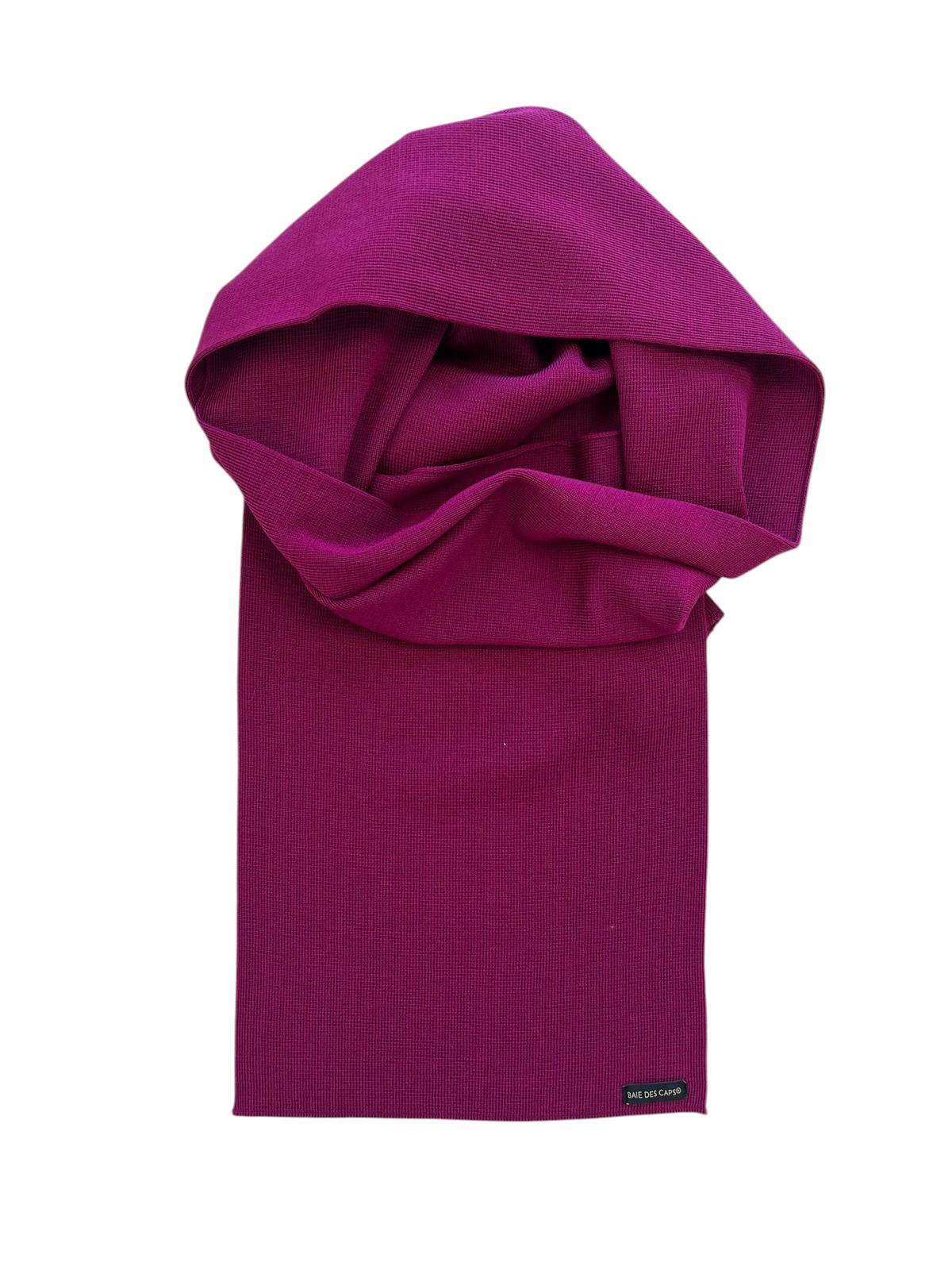 Écharpe unie 100% mérinos Ebihens, tricot fin, taille adulte, toucher doux