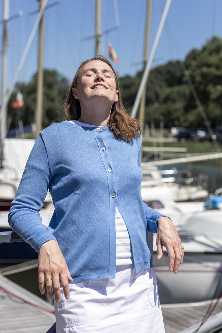 Gilet 3 boutons "Maëlis" femme - Baie des Caps