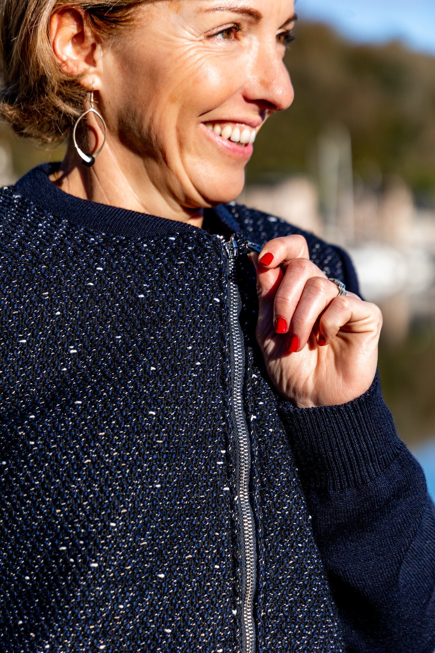 Gilet Bombers jacquard et maille — Baie des Caps - Baie des Caps