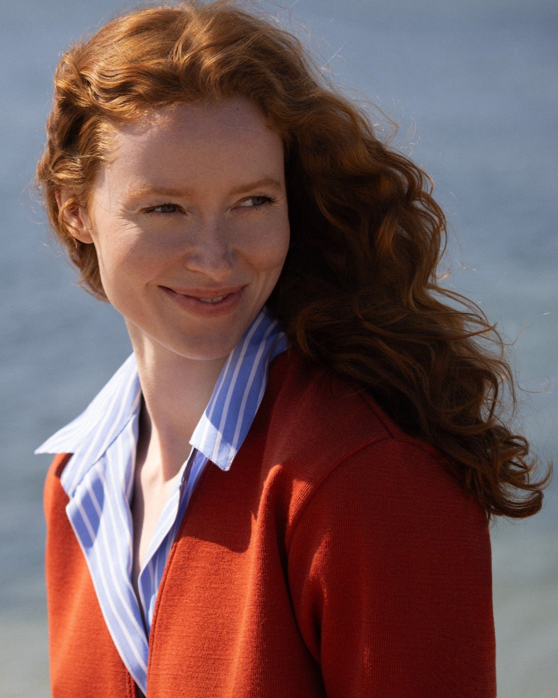 Gilet col V "Bernic" 100% laine vierge - Baie des Caps