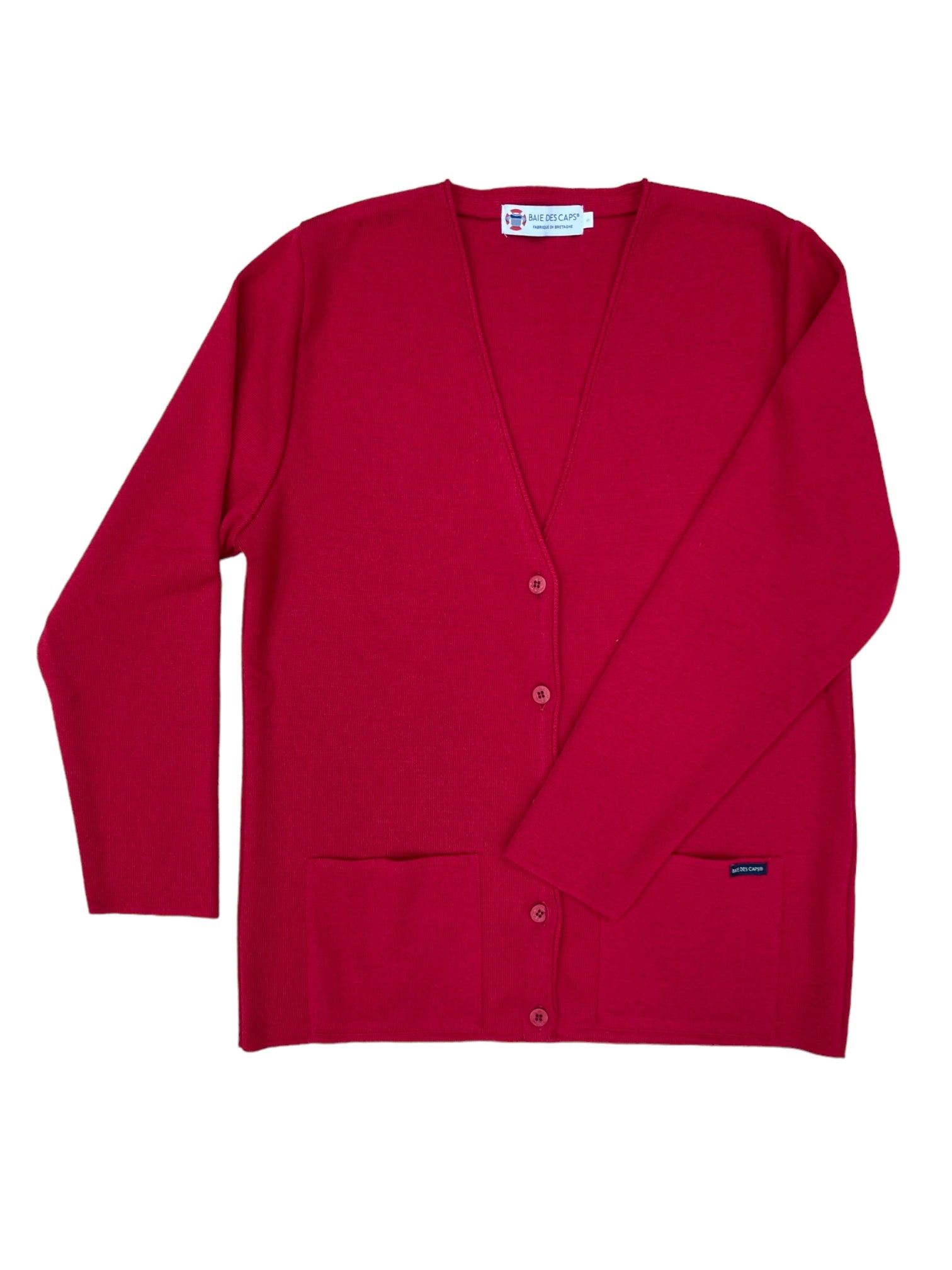 Gilet col V "Bernic" 50% laine - Baie des Caps