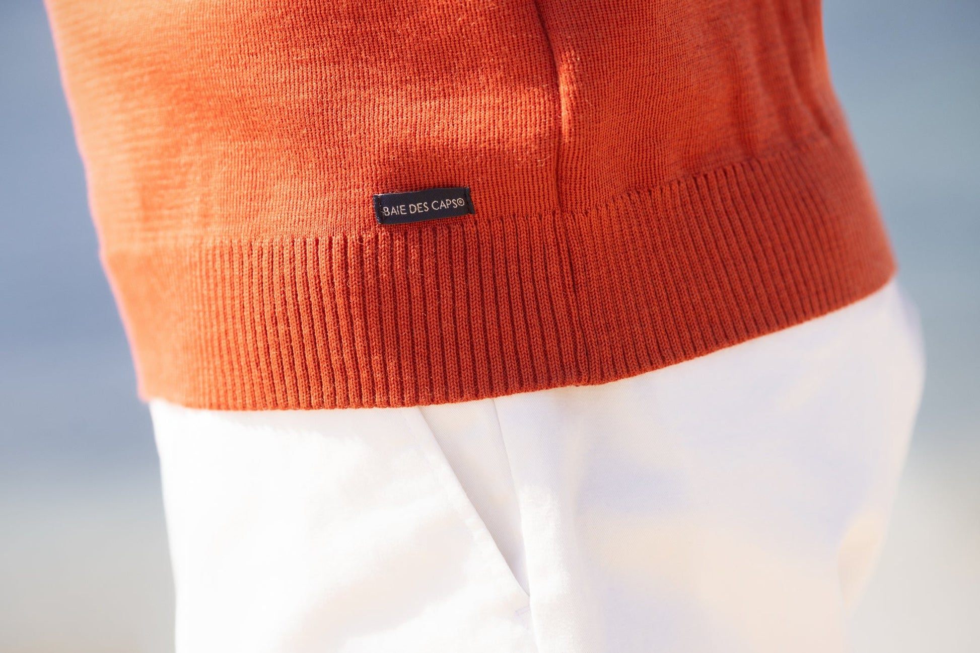 Pull col rond 100% laine vierge Petit Hélice Baie des Caps - Baie des Caps