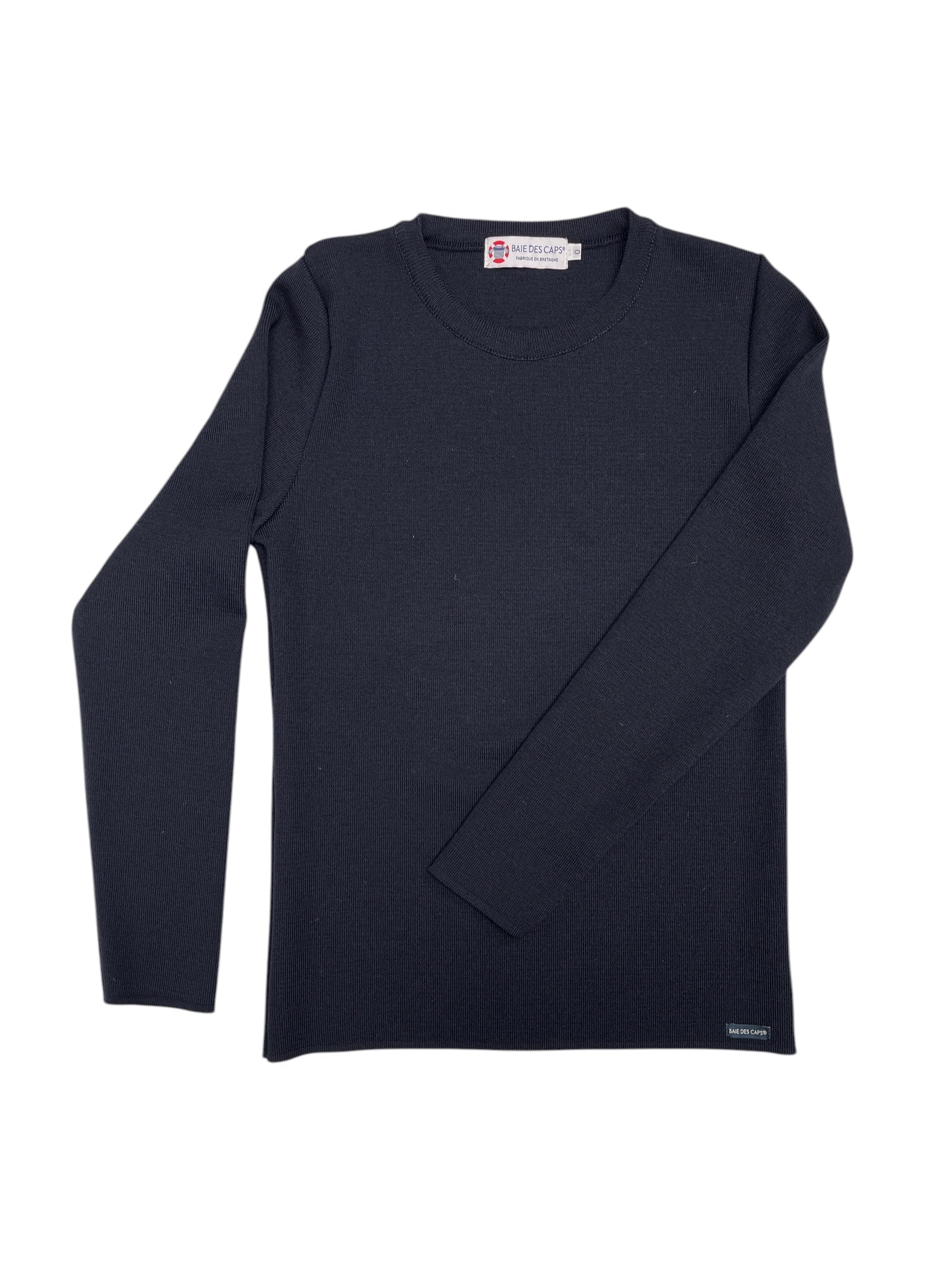 Pull col rond "Alizée" 100% laine mérinos - Baie des Caps
