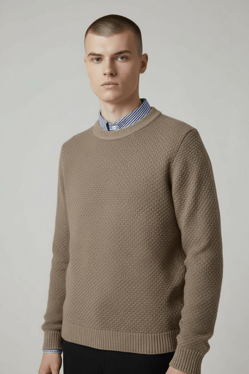 Pull col rond "Fanch" 12 - 16 ans - Baie des Caps