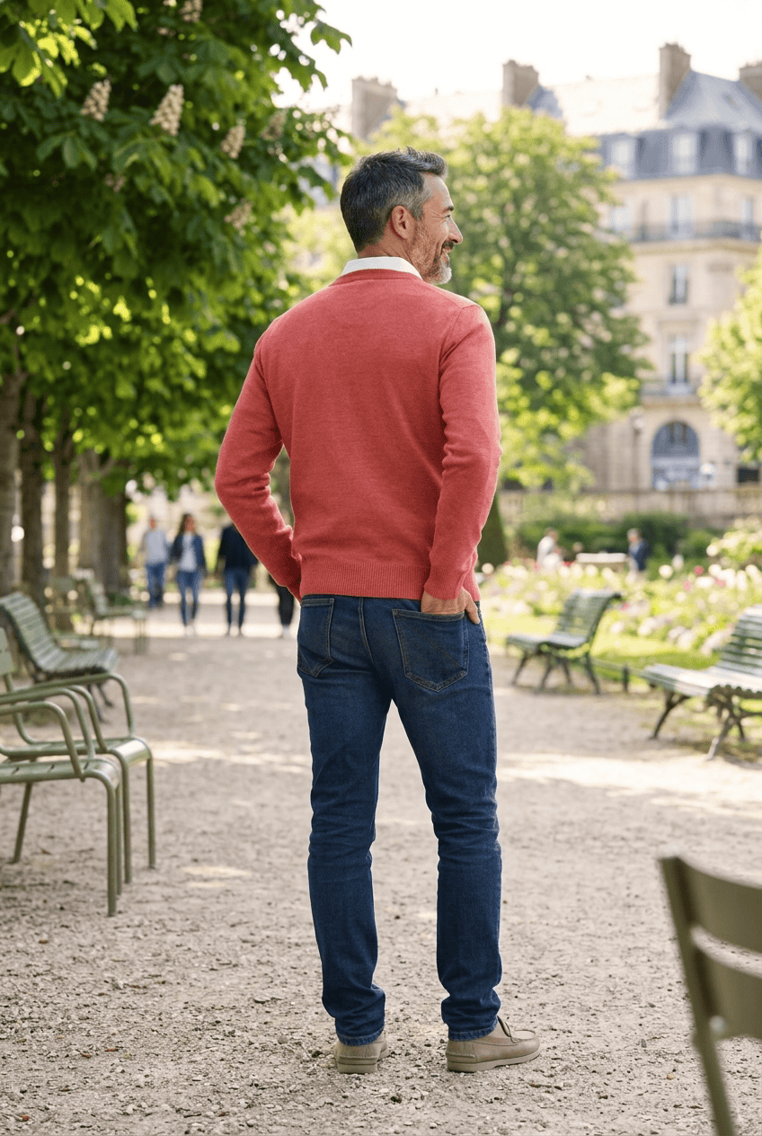 Pull col Rond "Petit Helice" laine mélangée - Baie des Caps