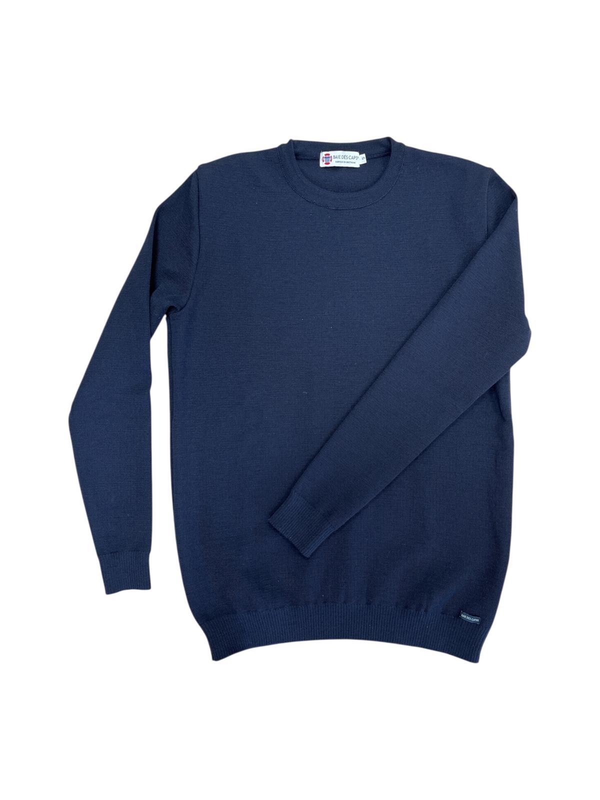 Pull col Rond "Petit Helice" laine mélangée - Baie des Caps