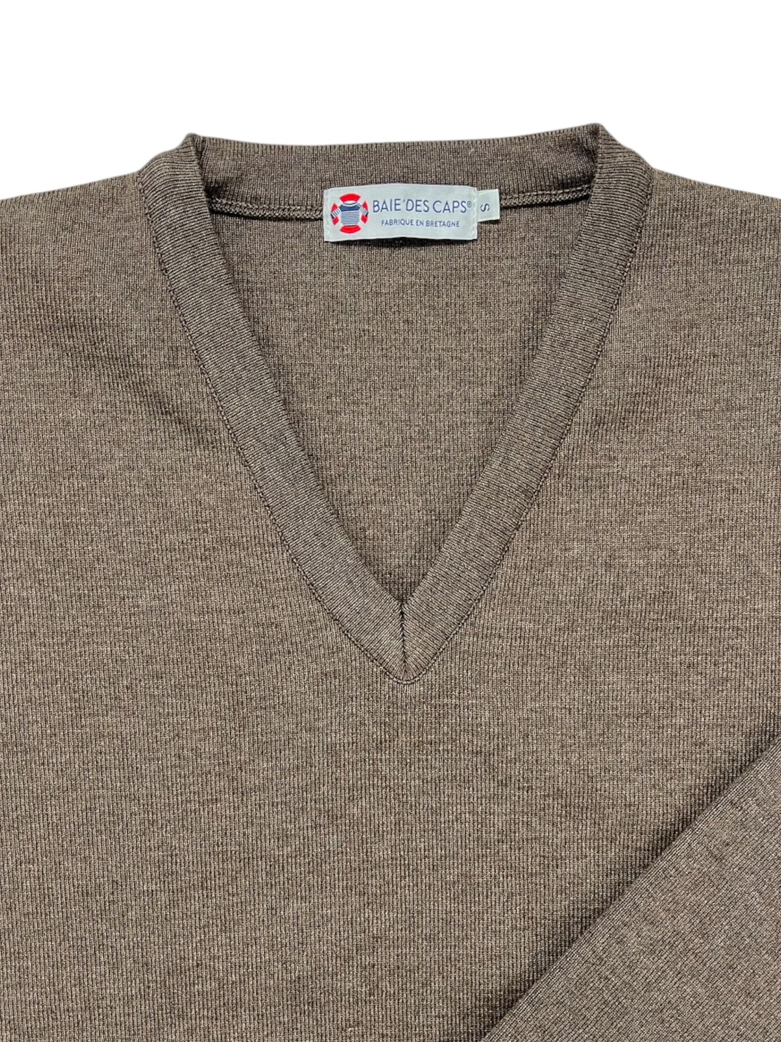 Pull col V "Hélice" coton - Baie des Caps