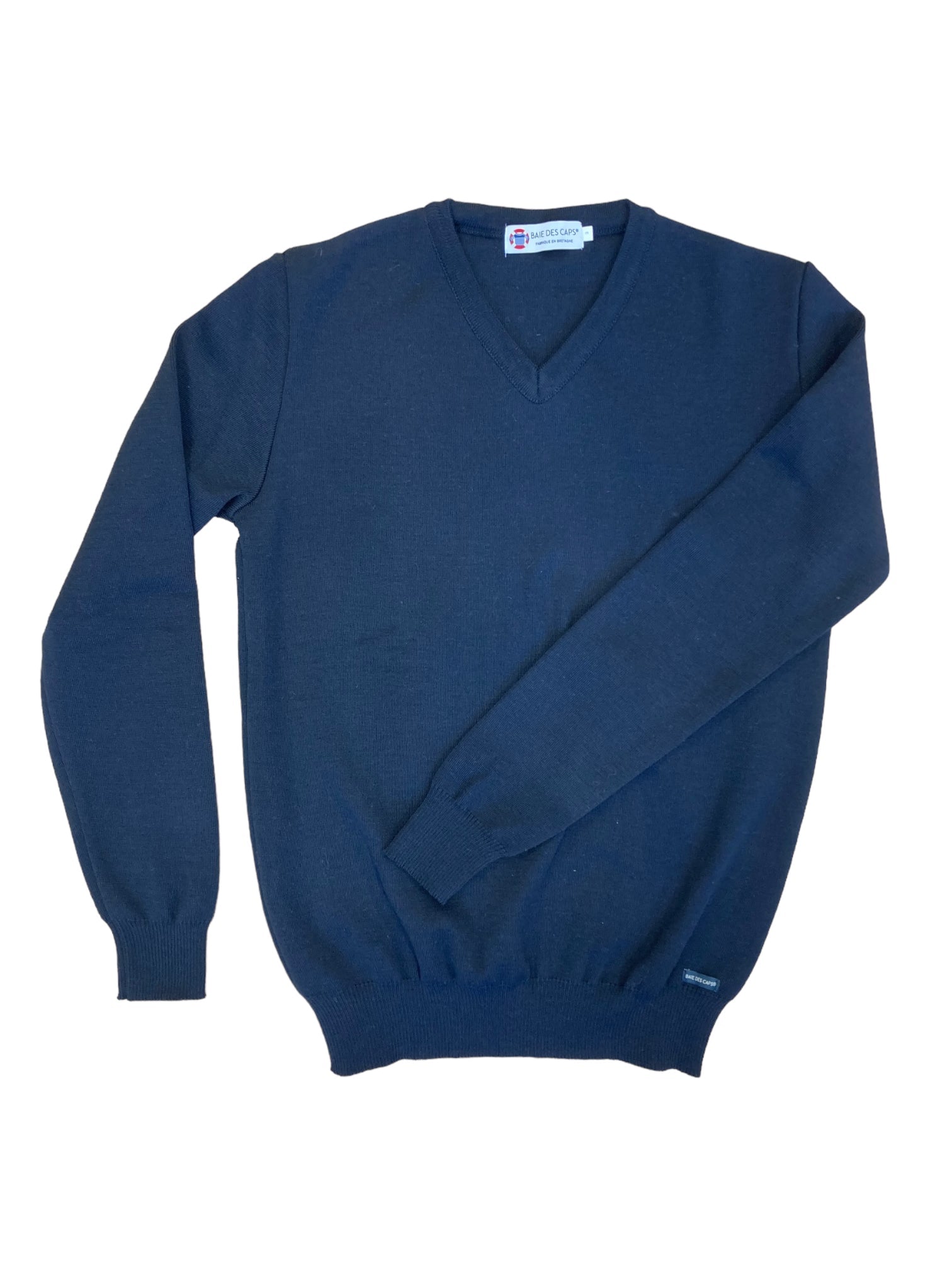 Pull col V "Petit Helice" laine mélangée - Baie des Caps