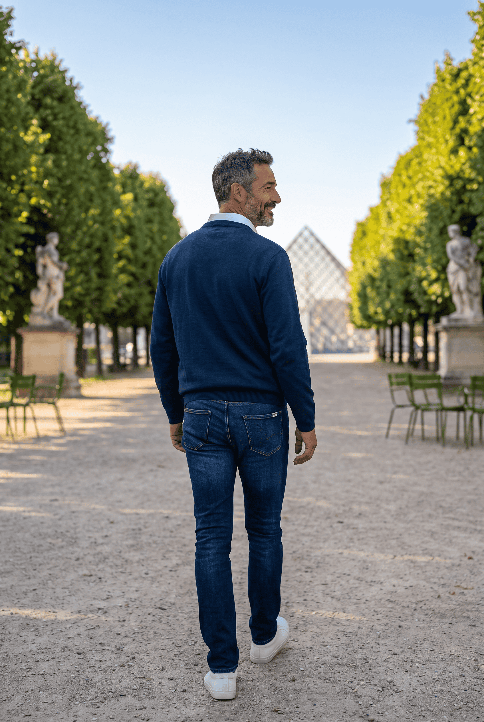 Pull homme col Rond "Hélice" coupe confort - Baie des Caps