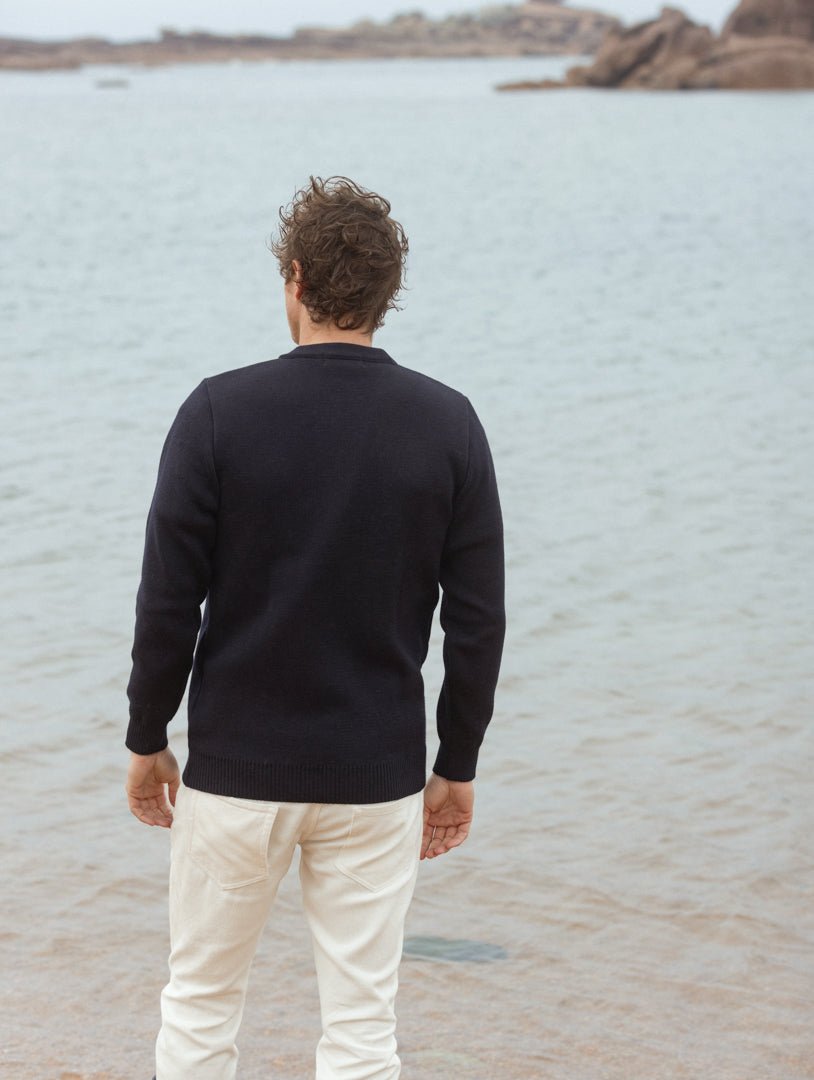 Pull marin "Erquy" 50% laine - Baie des Caps
