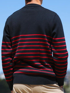 Pull marin "Erquy" 50% laine - Baie des Caps