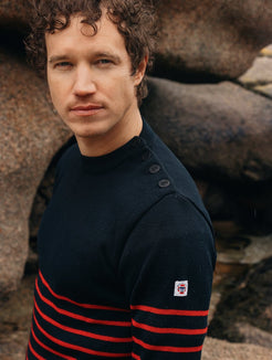 Pull marin "Erquy" 50% laine - Baie des Caps