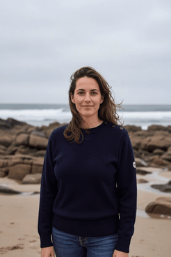 Pull marin Erquy laine vierge — Coupe ample femme - Baie des Caps