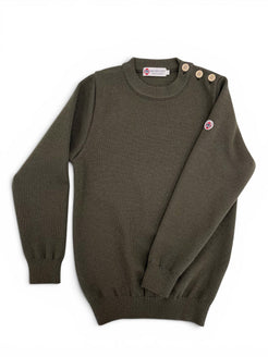 Pull marin Erquy laine vierge — Coupe ample homme - Baie des Caps