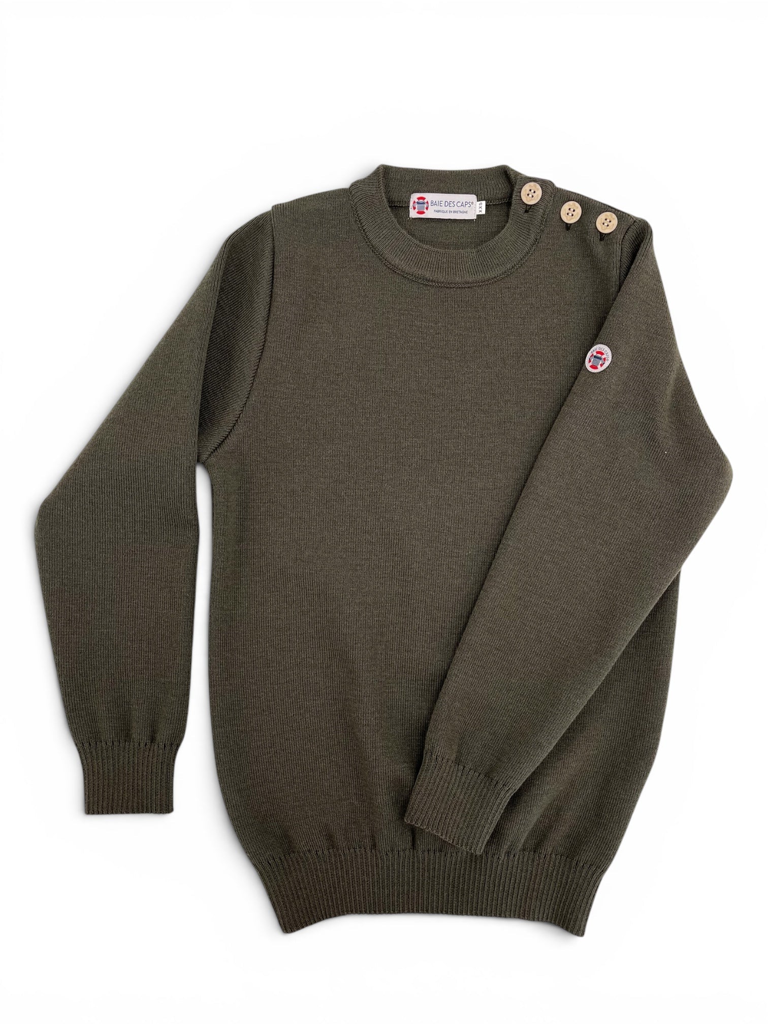Pull marin Erquy laine vierge — Coupe ample homme - Baie des Caps