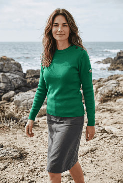Pull Marin Femme Petit Erquy Laine Mérinos Bretagne - Baie des Caps